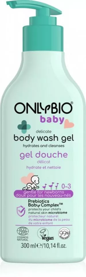 OnlyBio Lave-bébé doux (300 ml) - convient dès la naissance.