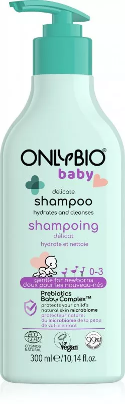 OnlyBio Shampoing doux pour bébés (300 ml) - convient dès la naissance