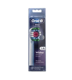 Oral-B Pro 3D White têtes de rechange 4 pièces