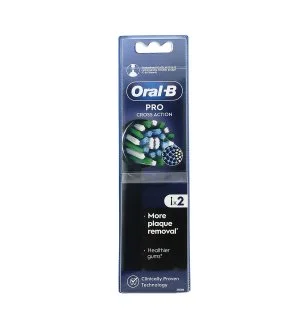 Oral-B Pro Cross Action têtes de rechange 2 pcs Black