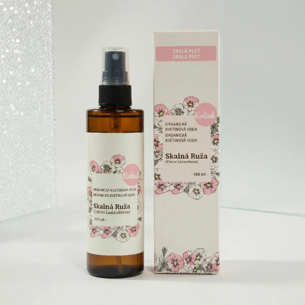 Kvitok Biologisch Bloemenwater-Schaalroos (100ml)