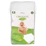 Organyc Carrés de nettoyage en coton pour enfants (60 pcs) - 100% coton biologique