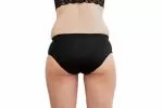 Pinke Welle Culotte Menstruelle Bikini Noir - Moyen Noir - htr. et des menstruations légères (M)