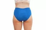 Pinke Welle Culotte menstruelle Bikini Bleu - Bleu moyen - htr. et des menstruations légères (M)