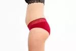 Pinke Welle Culotte menstruelle Sea Red - Menstruations abondantes (XL)