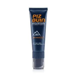 Piz Buin Mountain 2-en-1 (Crème solaire + Rouge à lèvres) SPF 50+