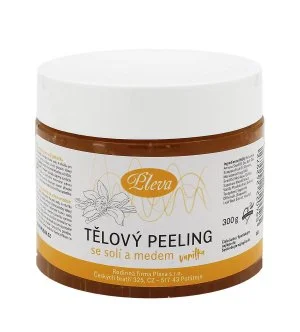 Pleva Gommage corporel exfoliant au miel et au sel (vanille) 300 g