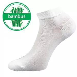 Lonka Chaussettes en bambou basses blanches