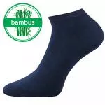 Lonka Chaussettes en bambou basses bleu foncé