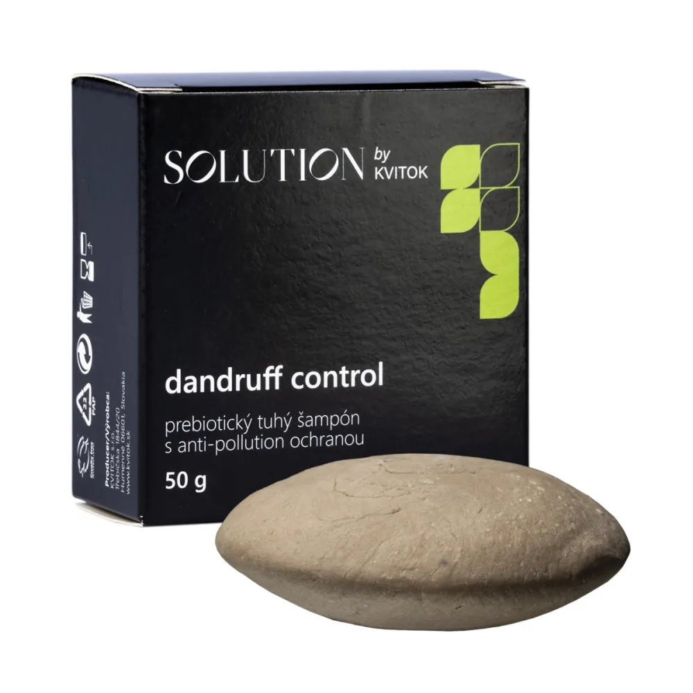 Kvitok Prebiotic solid shampoo met antiverontreinigingsbescherming Dandruff Control - 50 g