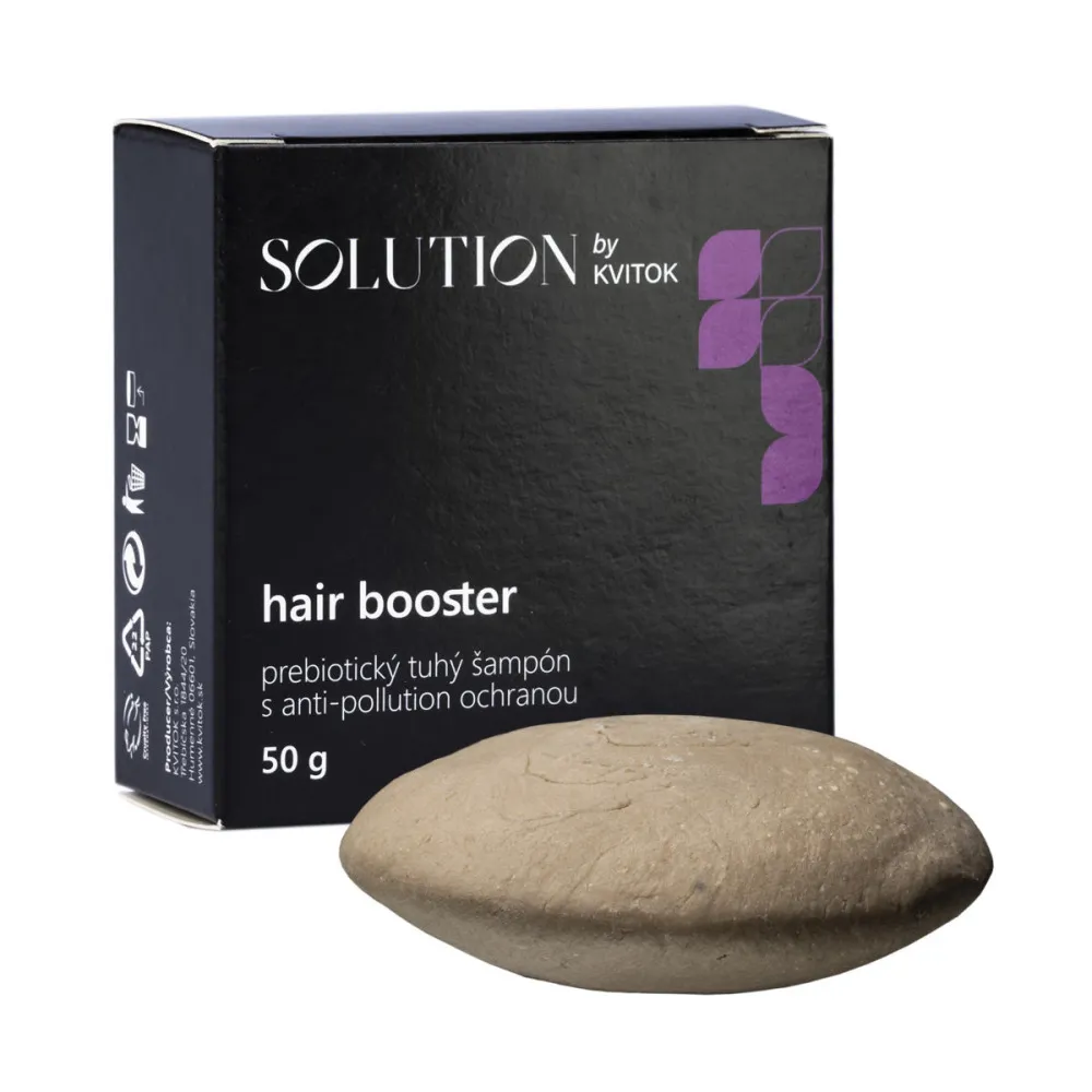 Kvitok Prebiotic solid shampoo met anti-pollution bescherming Hair Booster - 50 g