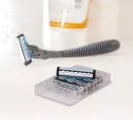 Preserve Rasoir triple (2 têtes incluses) - vert - avec 3 lames, fabriqué en plastique recyclé