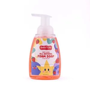 Babyton Savon mousse naturel pour les mains Fraise 350 ml