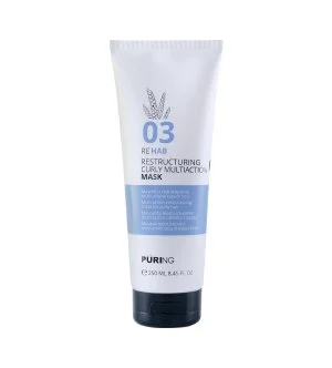 PURING 03 Rehab Restructuring Curly Multi Action Mask masque hydratant intensif pour cheveux bouclés, ondulés et frisottés