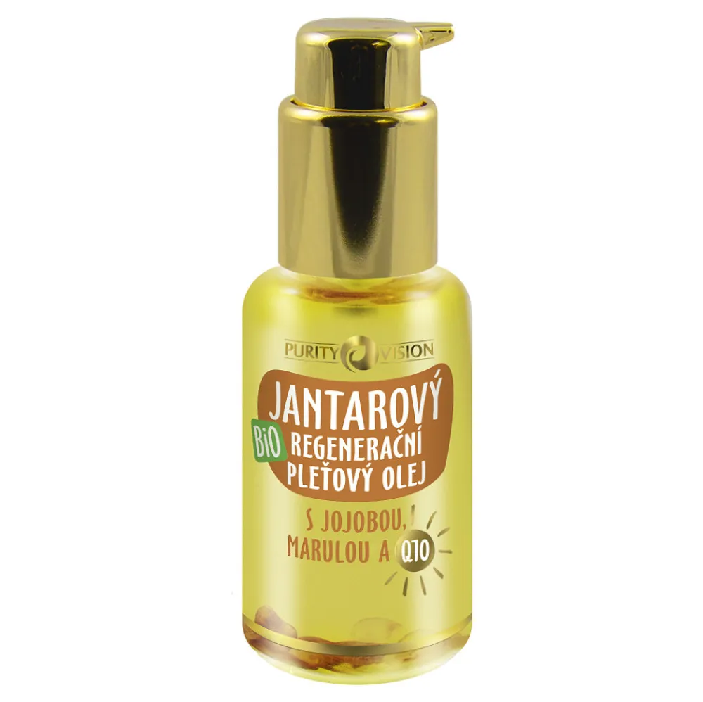 Huile pour le visage bio à l'ambre régénérante en profondeur 45 ml