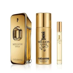 Paco Rabanne Million Gold Intense eau de parfum pour homme 100 ml + mini eau de toilette 1 Million 10 ml + déodorant en spray