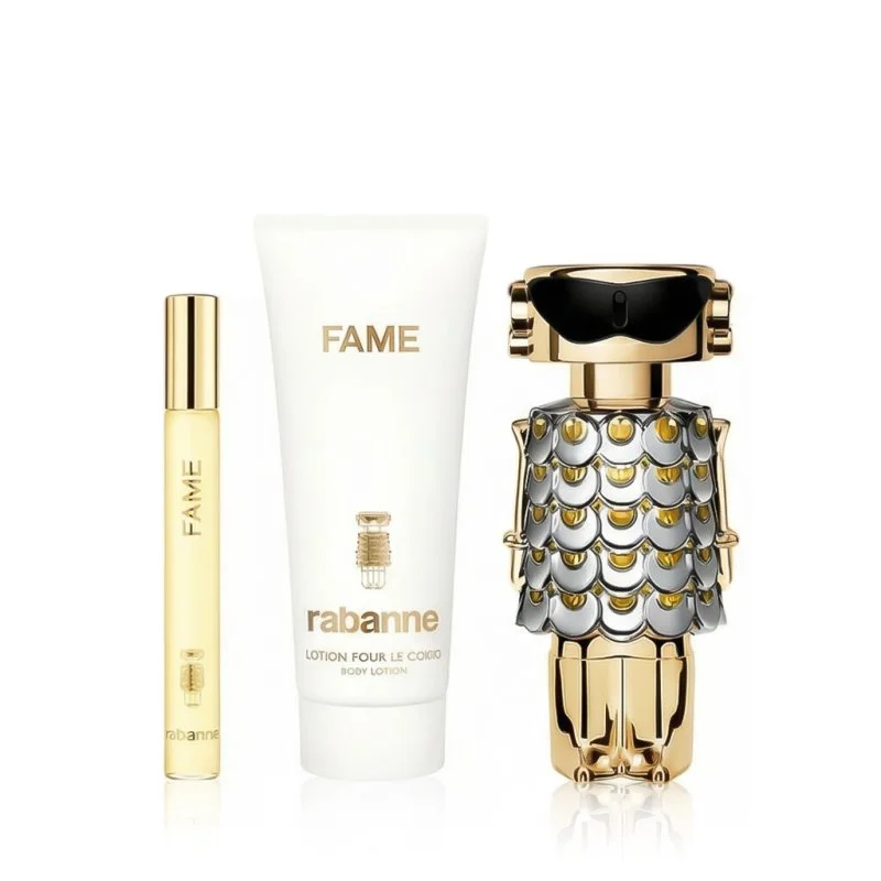 Fame Eau de Parfum pour femme 80 ml + Eau de Parfum Mini 10 ml + Lait pour le corps 100 ml