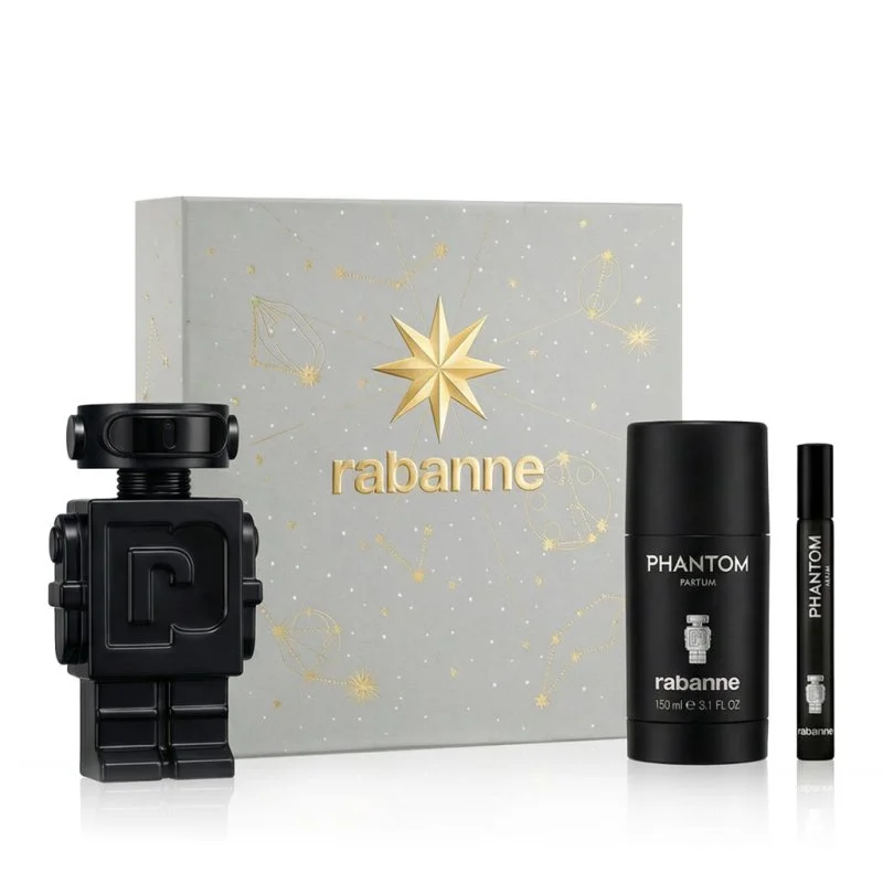 Phantom 100 ml + Déodorant en spray 150 ml + Miniature de parfum pour homme 10 ml