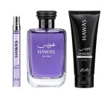 Hawas Homme M 100 ml + EDP 10 ml + gel douche eau de parfum 50 ml