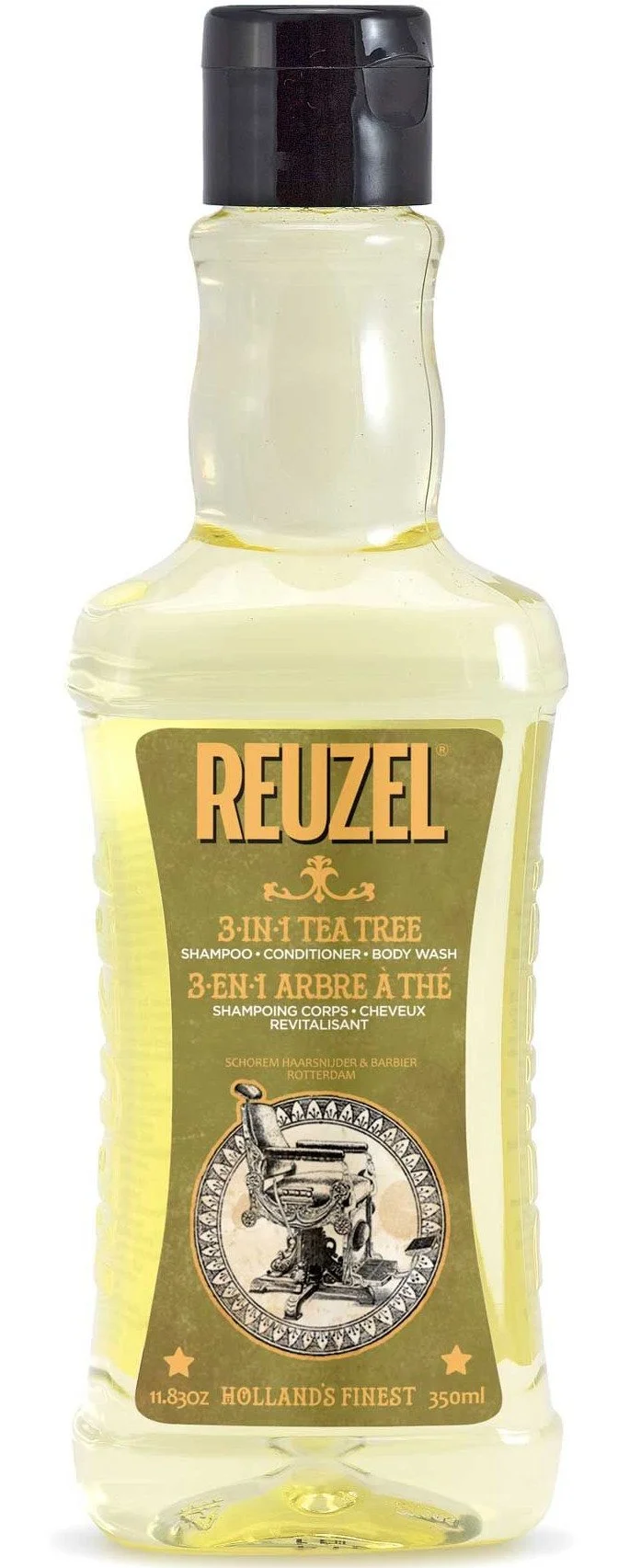 Shampooing-après-shampooing-gel douche 3-en-1 à l’arbre à thé pour hommes 350 ml