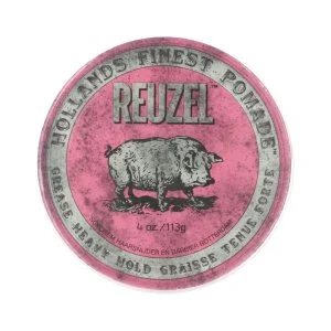 REUZEL Pommade coiffante rose à base de graisse - tenue forte 113 g