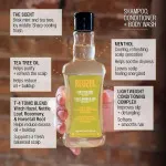 Shampooing-après-shampooing-gel douche 3-en-1 à l’arbre à thé pour hommes 350 ml