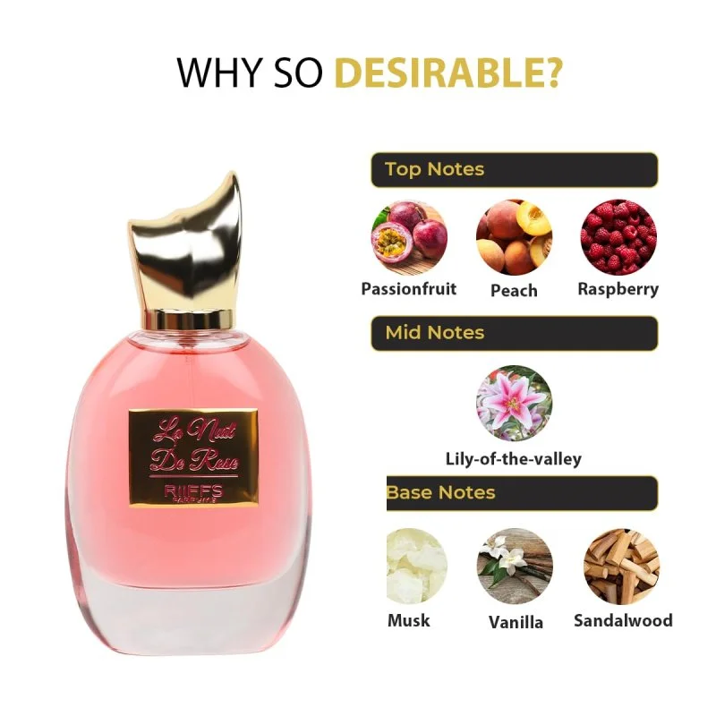 La Nuit De Rose eau de parfum pour femme 100 ml