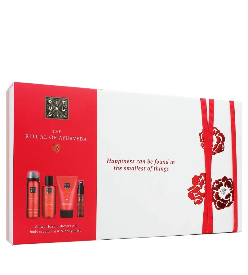 The Ritual of Ayurveda coffret cadeau gel douche 50 ml + huile de douche 75 ml + crème pour le corps 70 ml + brume pour le corps