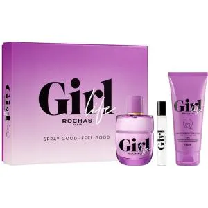Rochas Girl Life EDP 75 ml + EDP MINI 7,5 ml + baume pour le corps 100 ml W
