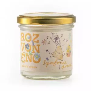 Rozvoněno Bougie parfumée - Symphonie de sentiments (130 ml) - à la lavande et à l'ylang-ylang