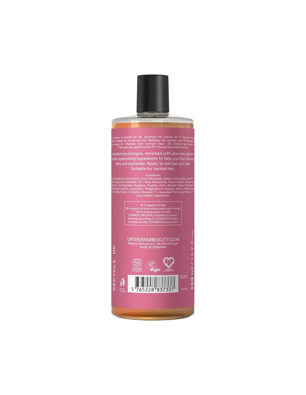Urtekram Roze shampoo 500ml BIO, VEG