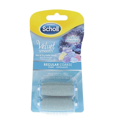 Velvet Smooth têtes de rechange aux minéraux marins grain moyen 2 pcs