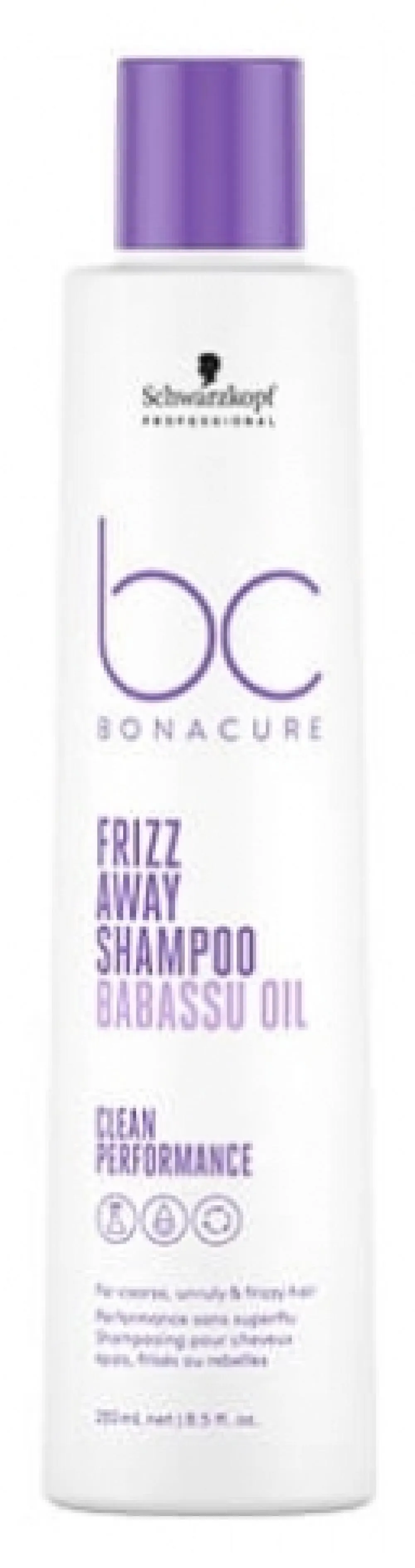 BC Frizz Away Shampoo shampooing pour cheveux indisciplinés et crépus 250 ml
