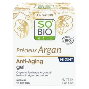 SO’BiO étic Anti-âge Précieux Argan Gel de nuit BIO (50 ml) - régénère et lisse la peau