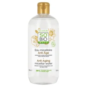 SO’BiO étic Anti-Age Precieux Argan Eau micellaire anti-âge à l’acide hyaluronique BIO (500 ml) - à l’acide hyaluronique