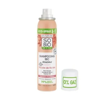 SO’BiO étic Shampooing sec doux en spray pour cuir chevelu sensible BIO (100 ml) - volume et cheveux propres sans lavage