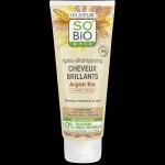 SO’BiO étic Après-shampooing brillance à l'huile d'argan - pour cheveux normaux à secs BIO (200 ml) - laisse les cheveux brillants et doux