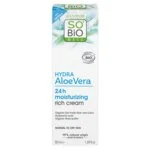 SO’BiO étic Crème de jour richement hydratante à l’Aloe vera BIO (50 ml) - à l’acide hyaluronique