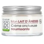 SO’BiO étic Crème richement nourrissante au lait d’ânesse BIO (50 ml) - pour peaux très sèches