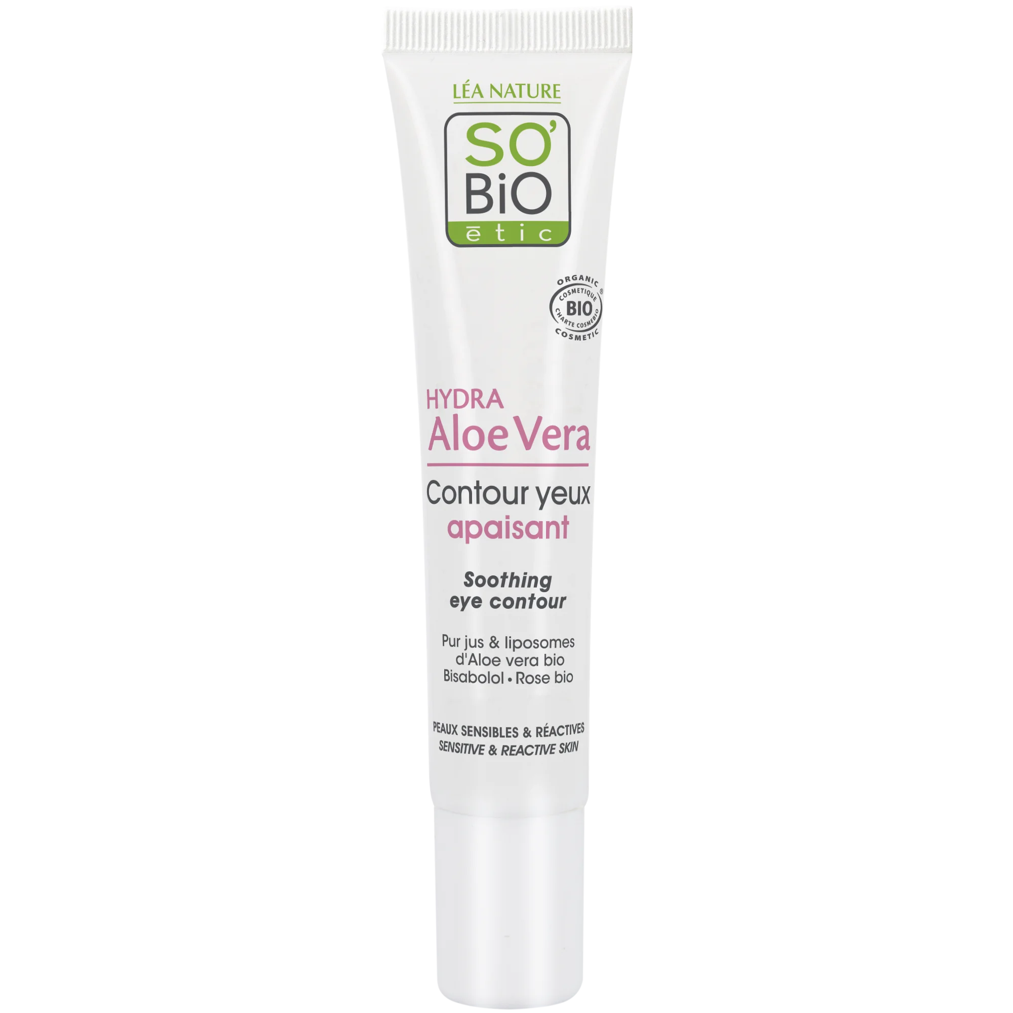 SO’BiO étic Crème contour des yeux apaisante à l’Aloe Vera BIO (15 ml) - hydrate et apaise le contour des yeux