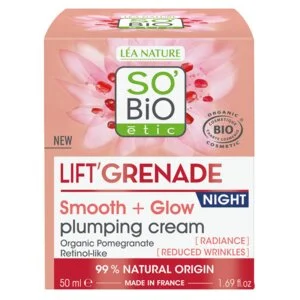 SO’BiO étic Crème de nuit éclat anti-rides Lift'Grenade BIO (50 ml) - à la grenade