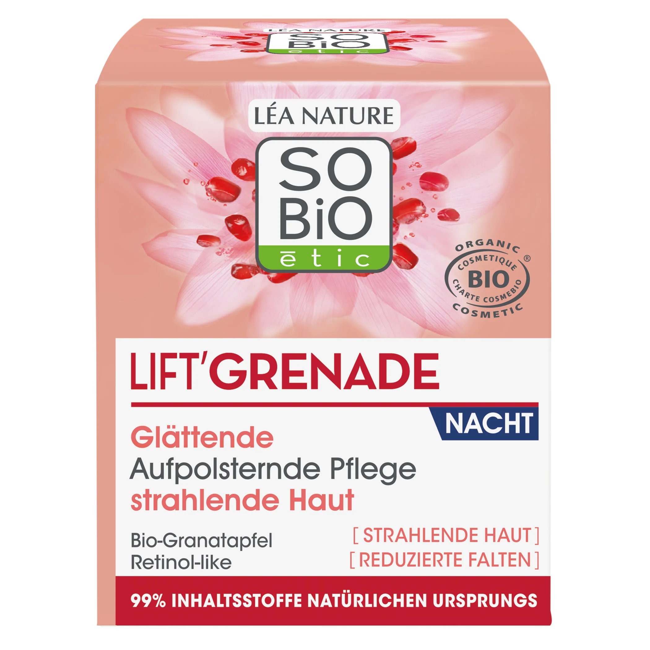 SO’BiO étic Crème de nuit éclat anti-rides Lift'Grenade BIO (50 ml) - à la grenade
