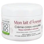 SO’BiO étic Crème corps nourrissante au lait d’ânesse BIO (200 ml) - convient aussi aux peaux sensibles