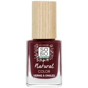 SO’BiO étic Vernis à ongles - 15 rouge séduisant (11 ml) - à la couleur éclatante et intense