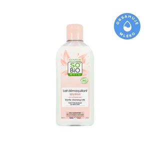 SO’BiO étic Lait démaquillant au lait d’ânesse BIO (200 ml) - élimine en douceur le maquillage et les impuretés