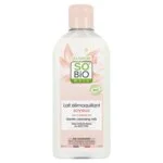 SO’BiO étic Lait démaquillant au lait d’ânesse BIO (200 ml) - élimine en douceur le maquillage et les impuretés