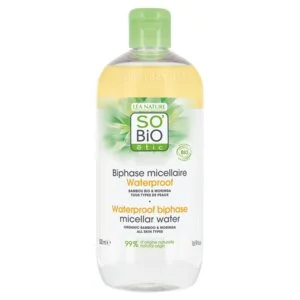SO’BiO étic Eau micellaire biphasée - Pur BAMBOO BIO (500 ml) - au bambou et à la moringa biologiques
