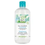 SO’BiO étic Eau micellaire hydratante à l’Aloe vera BIO (500 ml) - enrichie en eau de bleuet