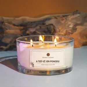 Kimmy Candles Bougie de soja Et maintenant, détendez-vous (3 mèches)