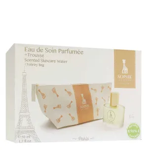 Coffret cadeau Sophie La Girafe Eau de Soin Parfumée pour enfants brume corporelle 50 ml + trousse de toilette